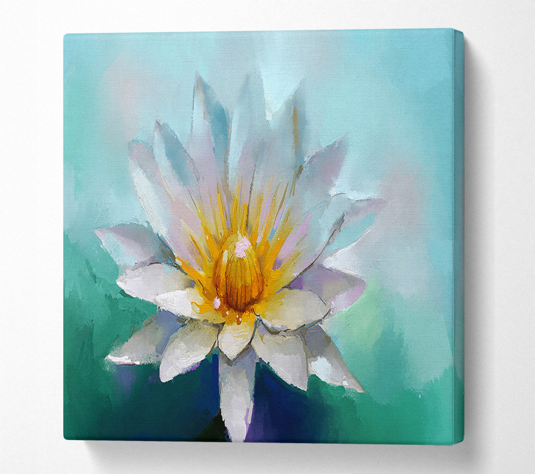  A Canvas Print of Water Lily Canvas Wall Art