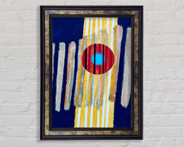The Red Sun Framed Print