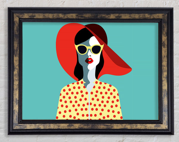 Retro Holiday Framed Print