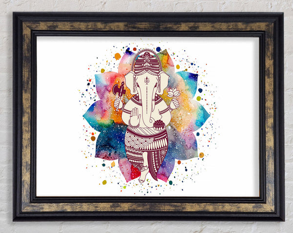 Ganesha Hindu God Framed Print