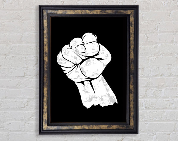 Fist Of Power Framed Print