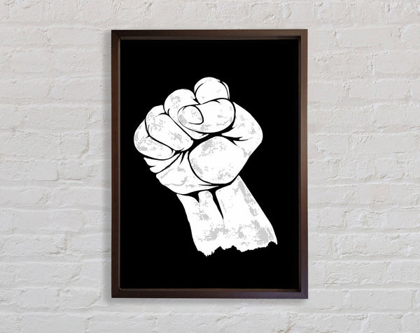 Fist Of Power Framed Print