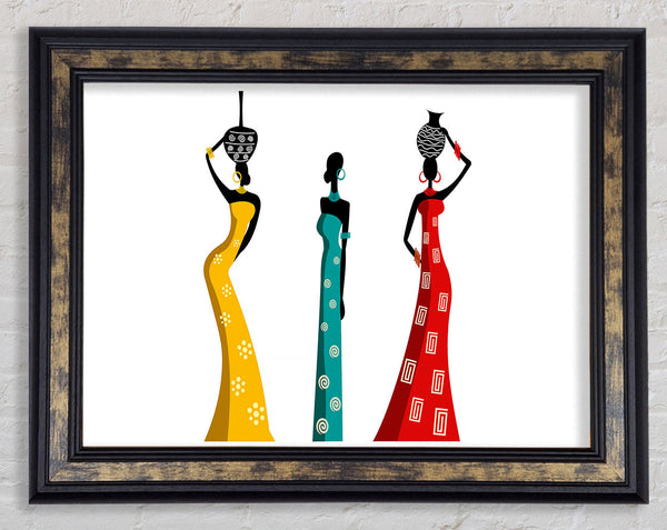 African Women Framed Print