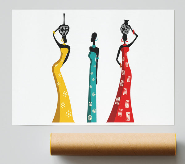 African Women Giclee Print