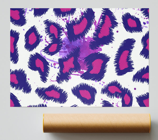 Pop Art Leopard Print Poster