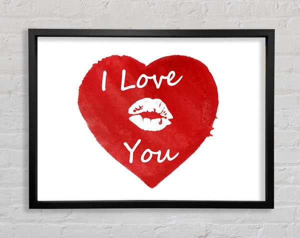 I Love You 2 Framed Print