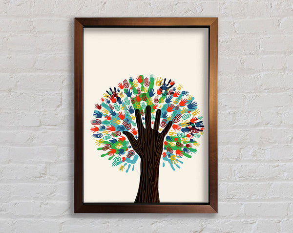 Hands Of Life Framed Print