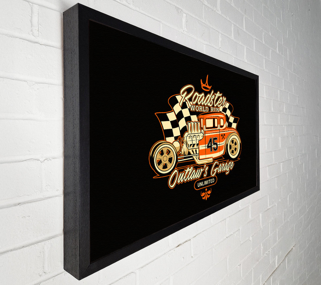  A Canvas Print of Outlaws Garage Canvas Art