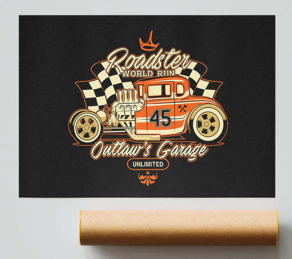 Outlaws Garage Print