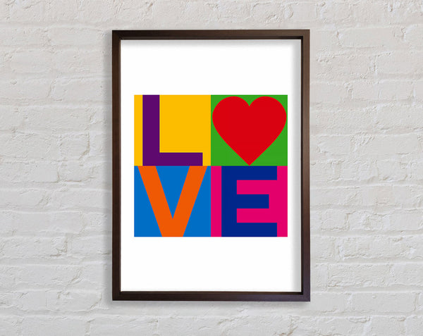 Love Colours Framed Print