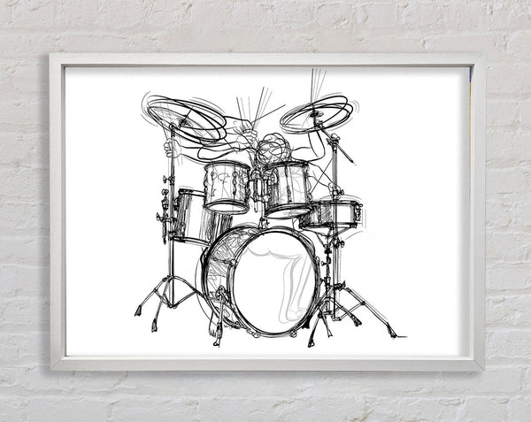 Drummer Moves Framed Print