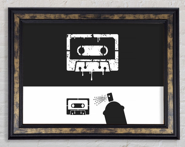 Vintage Tapes Framed Print