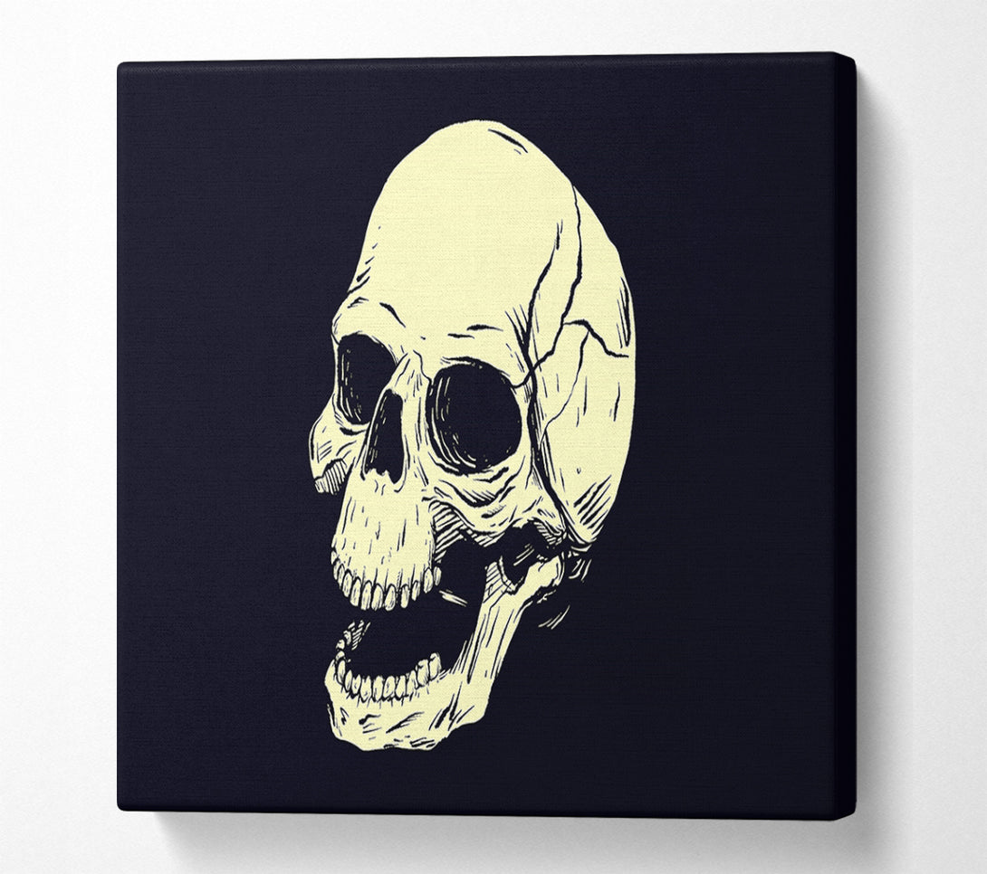  A Canvas Print of Laughing Skull Canvas Wall Art