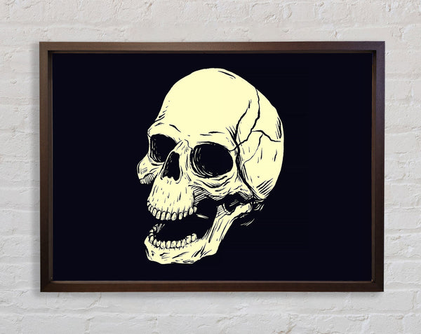 Laughing Skull Framed Print