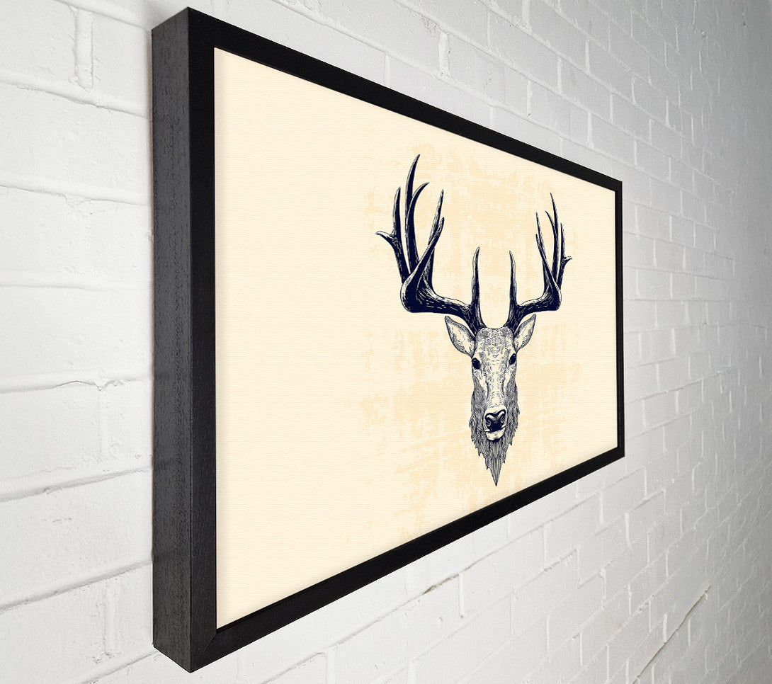  A Canvas Print of Stag Head Canvas Wall Art
