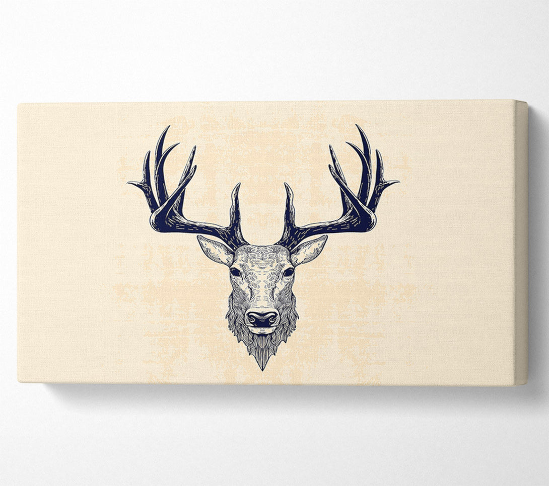  A Canvas Print of Stag Head Canvas Wall Art