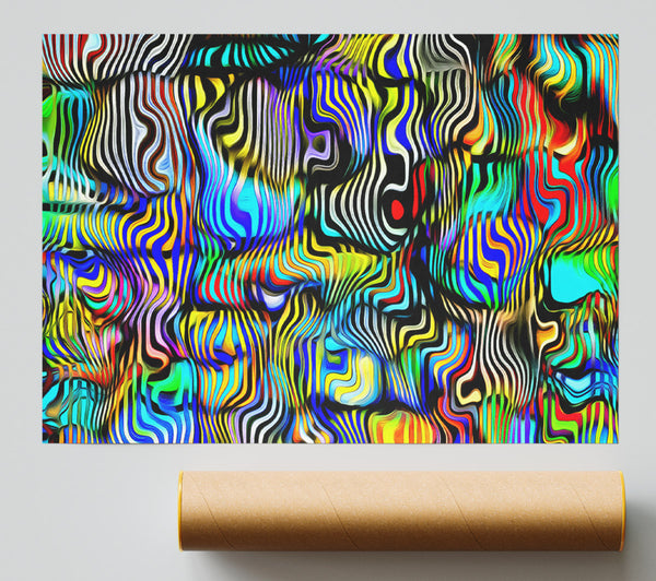 Pop Art Zebra 3 Giclee Print
