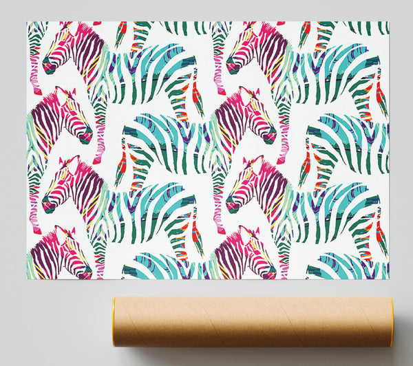 Pop Art Zebra 1 Giclee Print