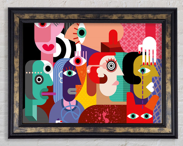 Picasso Esque Framed Print