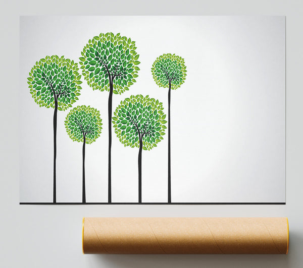 Abstract Trees Poster