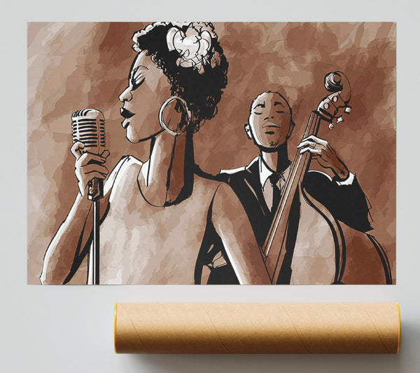 Chocolate Blues Music Print