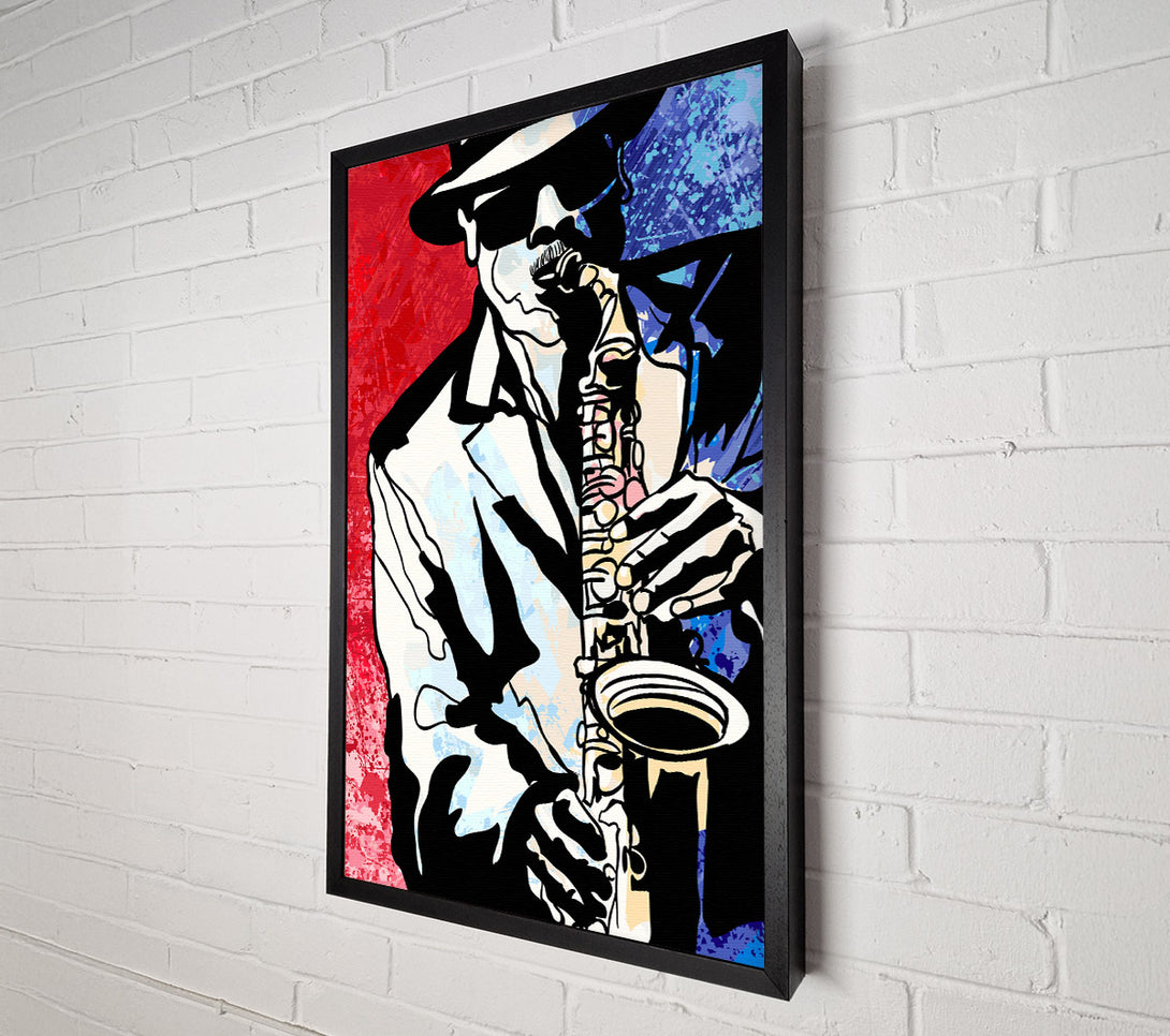  A Canvas Print of Saxaphone Blues Canvas Art