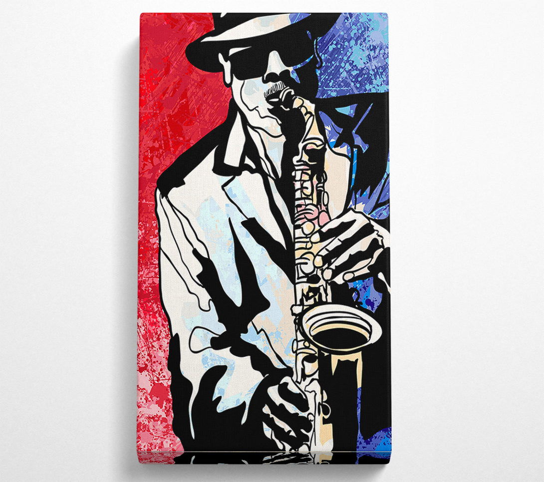  A Canvas Print of Saxaphone Blues Canvas Art