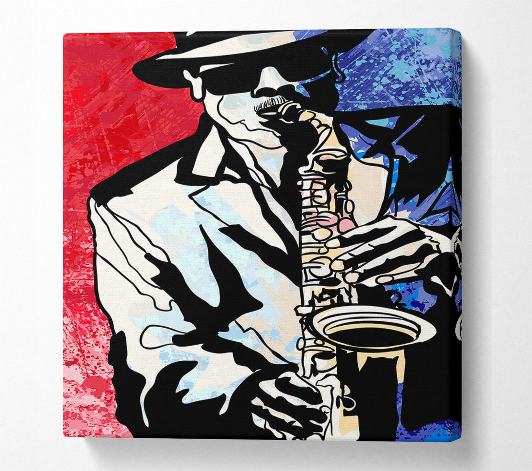  A Canvas Print of Saxaphone Blues Canvas Art