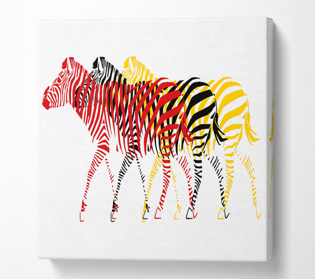  A Canvas Print of Pop Art Zebra 2 Canvas Art