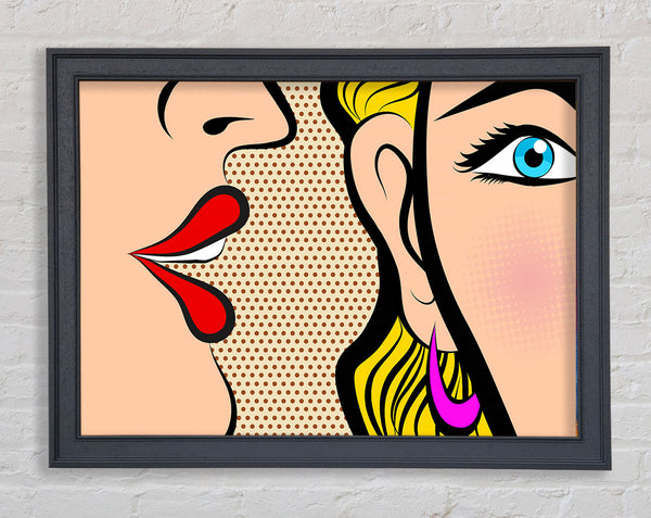 Heres Talking To You Framed Print