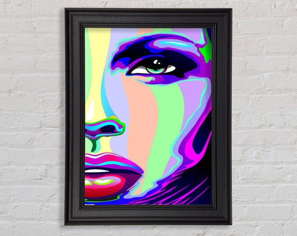 Futuristic Woman Framed Print