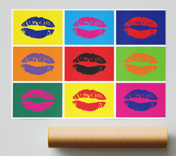 Lips Pop Art Print