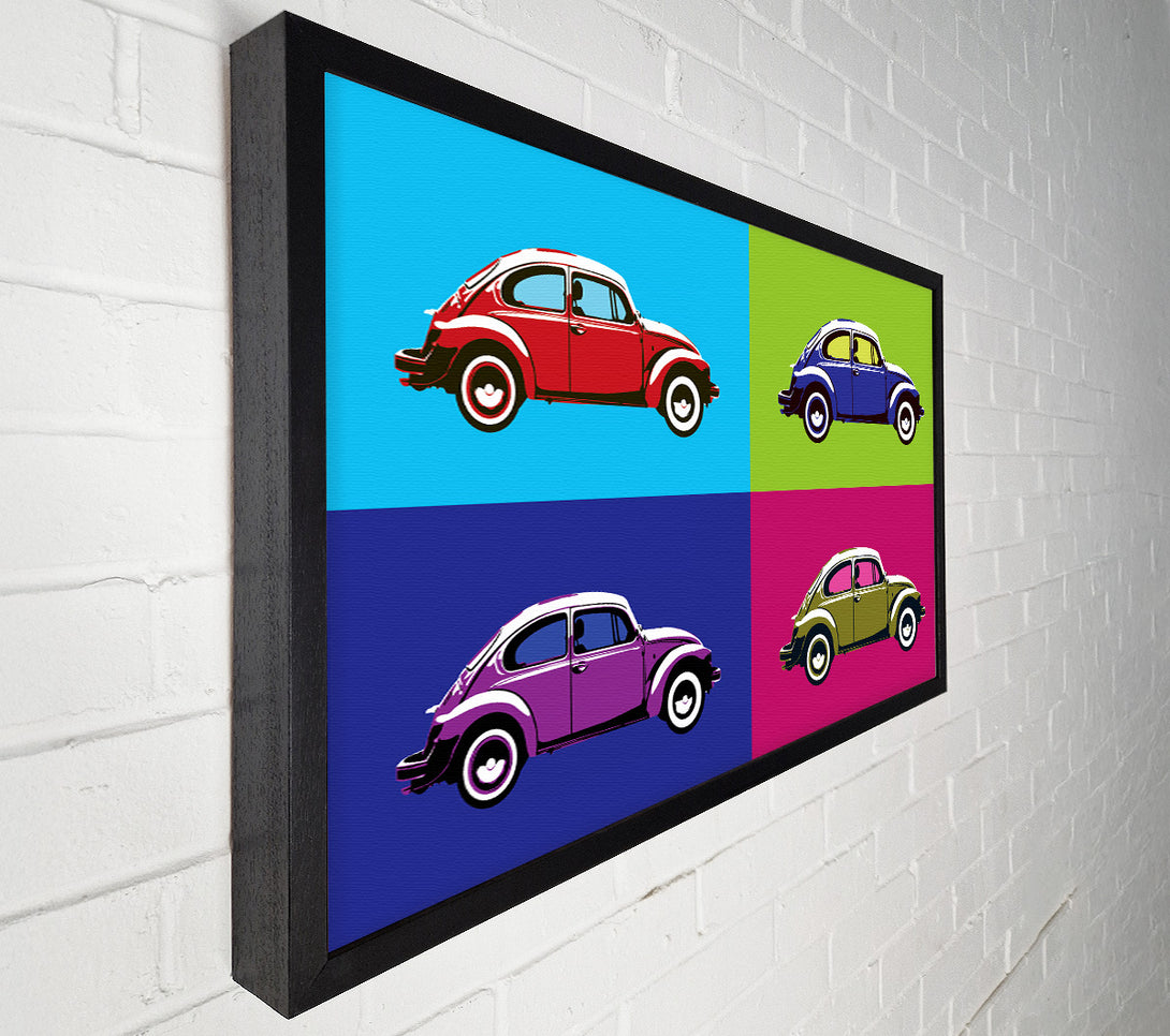  A Canvas Print of Beetle Pop Art Canvas Print