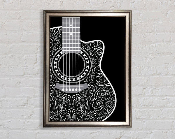 Beautiful Acoustic Guitar Framed Print