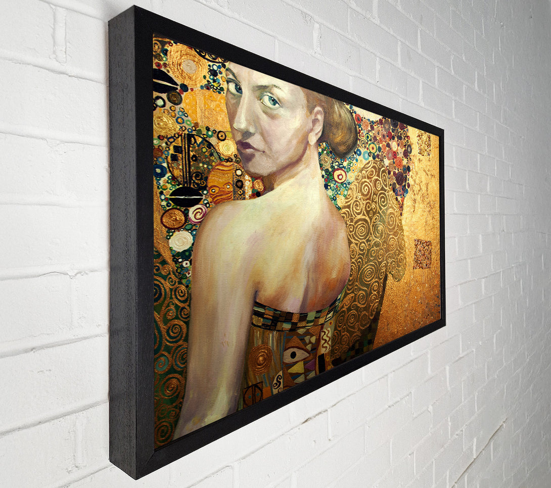  A Canvas Print of Klimt Golden Canvas Wall Art