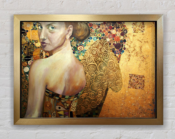 Klimt Golden Framed Print