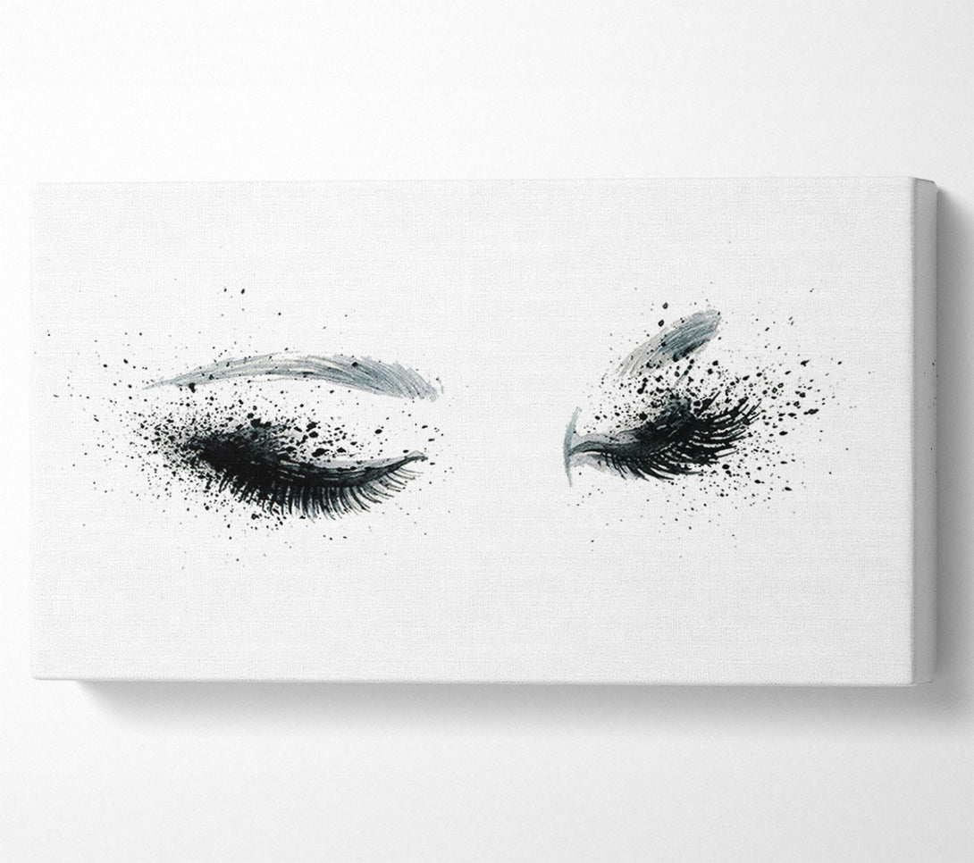  A Canvas Print of Eyes That Flutter Canvas Print