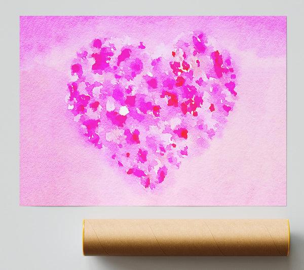 Love Heart Of Petals Giclee Print