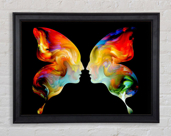 Butterfly Merge Framed Print