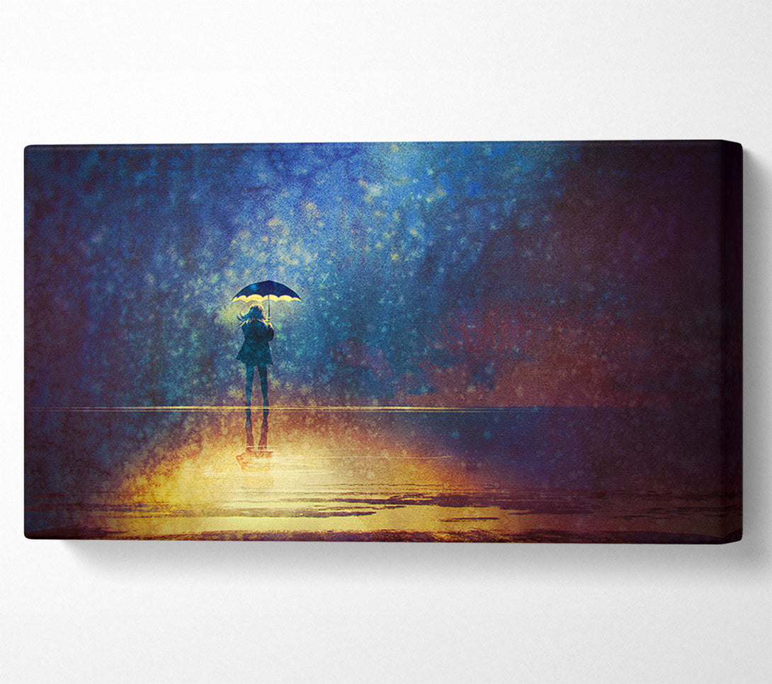  A Canvas Print of Golden Rain Sparkle Canvas Art