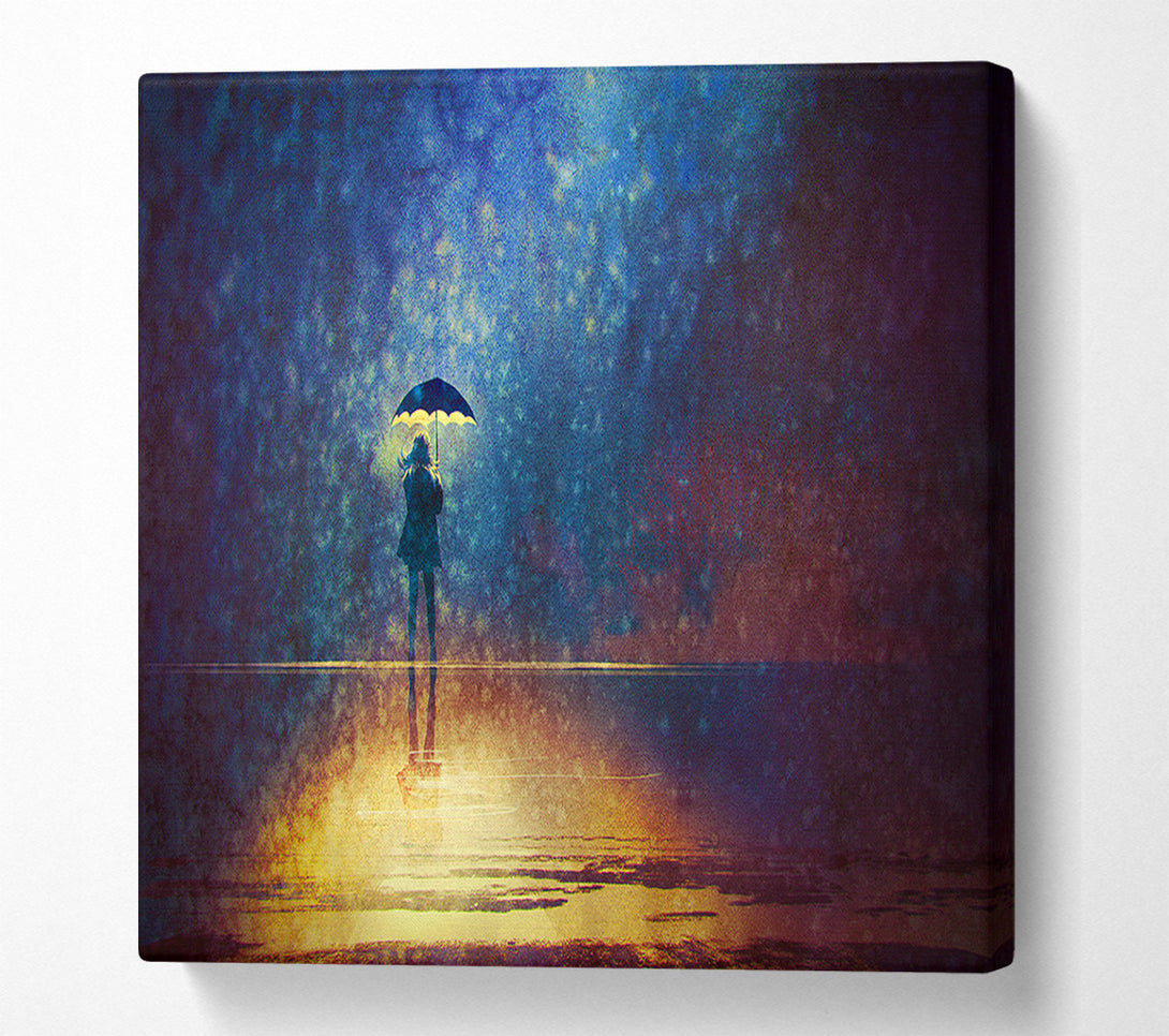  A Canvas Print of Golden Rain Sparkle Canvas Art