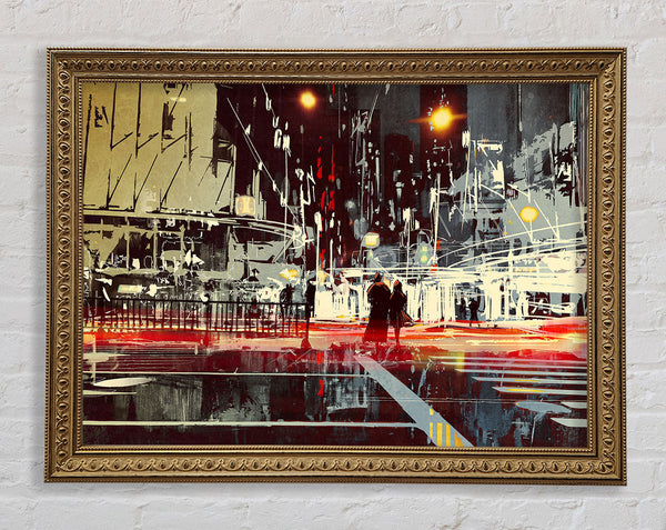 Energy Of The City Framed Print