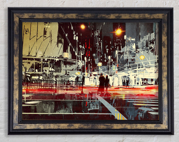 Energy Of The City Framed Print