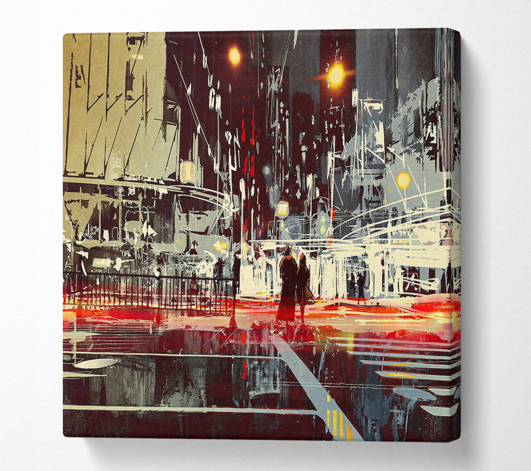  A Canvas Print of Energy Of The City Canvas Art