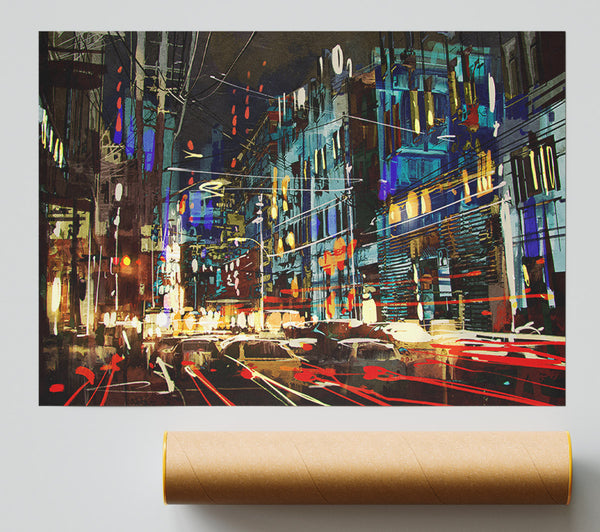 Traffic In The City Print