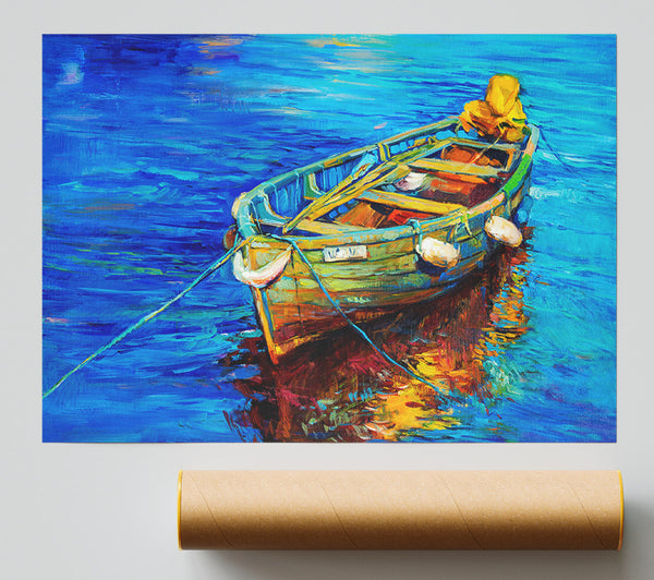 Rowing Boat Blues Poster
