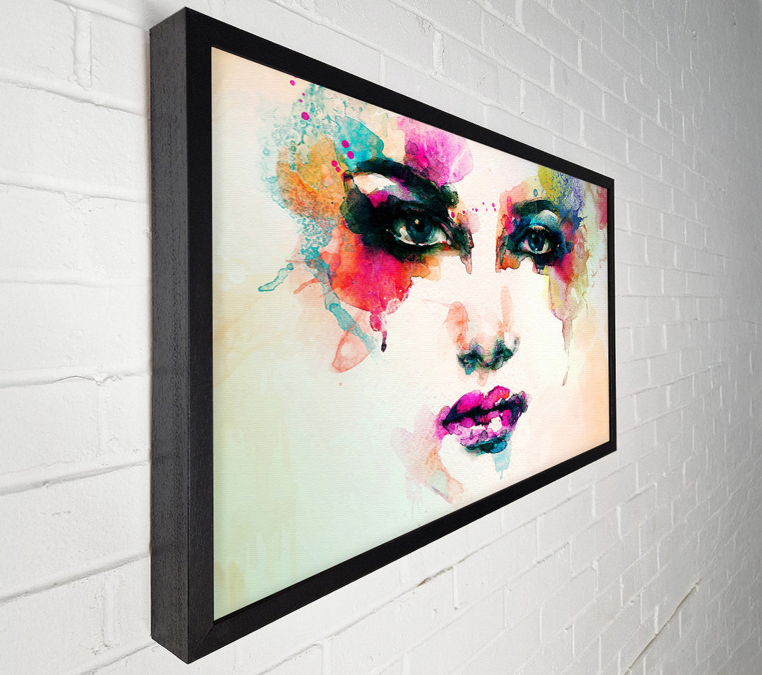  A Canvas Print of Rainbow Face Canvas Print