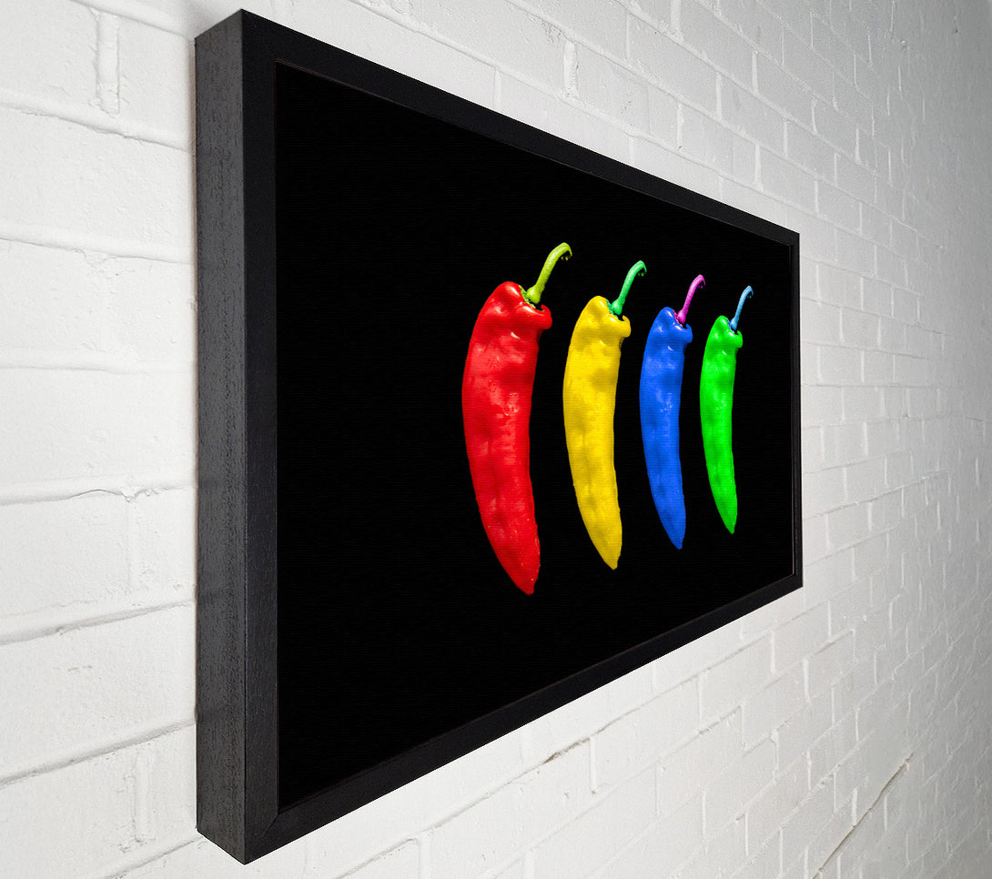  A Canvas Print of Vivid Chilis Canvas Print