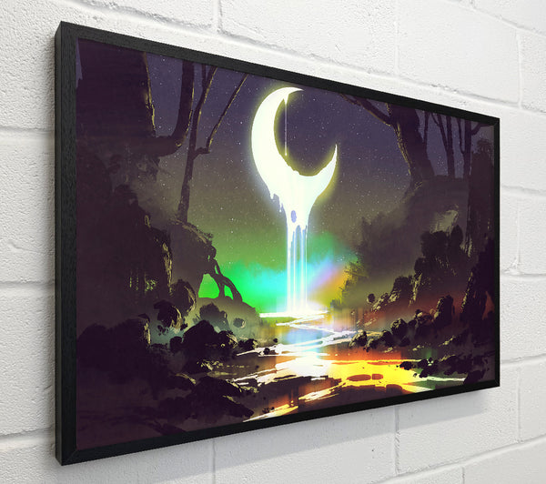 Lava Moon Melting Into The River