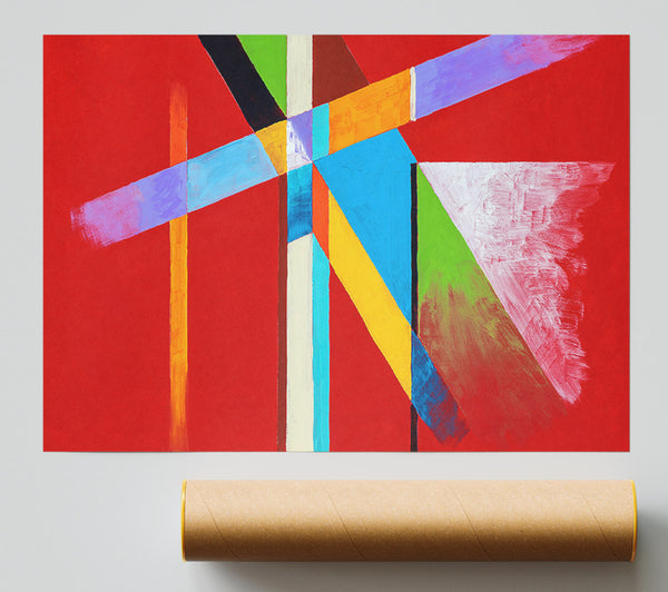 Coloured Lines Giclee Print